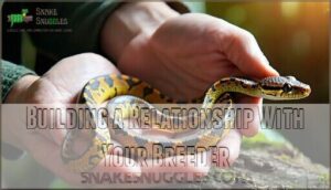 building a relationship with your breeder