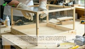 building the enclosure