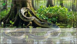 burmese python habitat and distribution