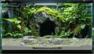 cage feeding method