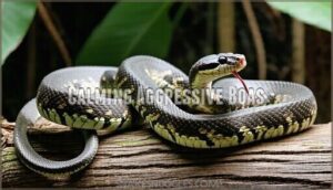 calming aggressive boas