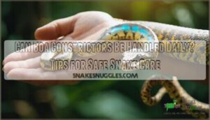 can boa constrictors be handled daily