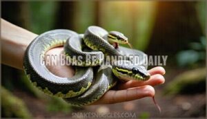 can boas be handled daily