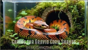 caring for gravid corn snakes
