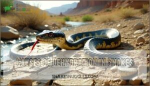 causes of dehydration in snakes