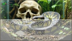causes of stress in captive snakes