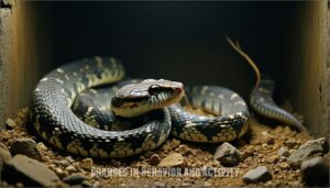 changes in behavior and activity