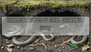 characteristics of ideal brumation sites