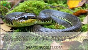 characteristics of non-venomous snakes