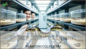 choosing a ball python breeder