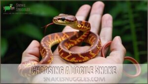 choosing a docile snake