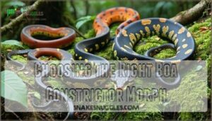choosing the right boa constrictor morph