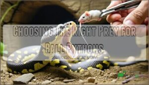 choosing the right prey for ball pythons