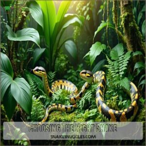 choosing the right snake