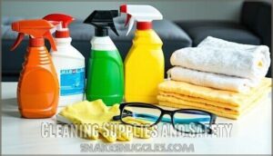 cleaning supplies and safety
