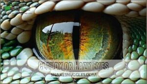 cloudy or hazy eyes