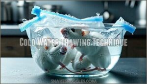 cold water thawing technique