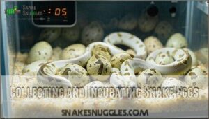 collecting and incubating snake eggs