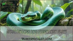 color change and pregnancy glow