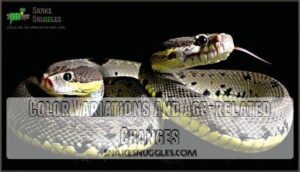 color variations and age-related changes