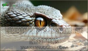 common causes of snake eye infections