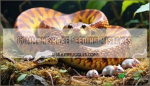 common snake feeding mistakes