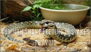 common snake feeding mistakes to avoid