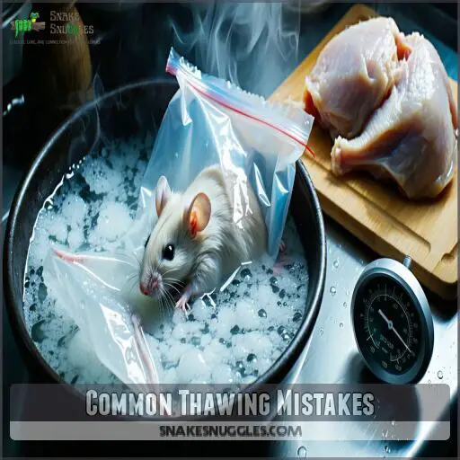 View of Proper Thawing Frozen Snake Food: Safe Methods and Common Mistakes
