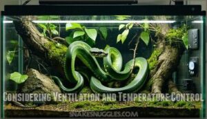 considering ventilation and temperature control