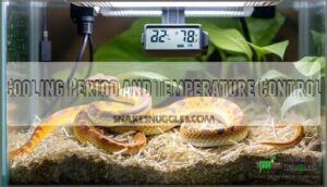 cooling period and temperature control
