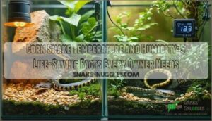 corn snake temperature and humidity