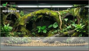 creating a naturalistic snake habitat
