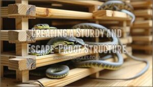 creating a sturdy and escape-proof structure