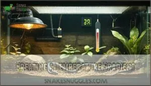 creating a temperature gradient creating a temperature gradient
