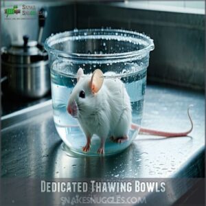 dedicated thawing bowls