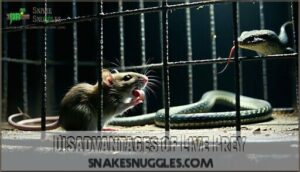 disadvantages of live prey
