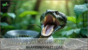 do all snakes bite