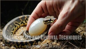 egg handling and removal techniques
