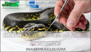 emergency care and first aid for boa constrictors