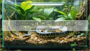 enclosure size and material
