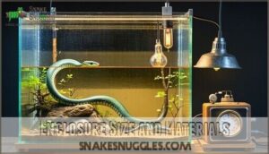 enclosure size and materials