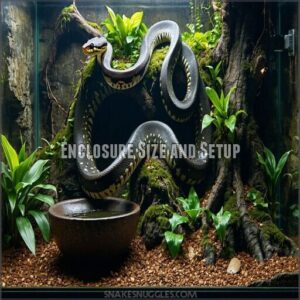enclosure size and setup