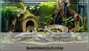 enclosure size and temperature