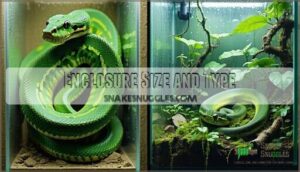 enclosure size and type