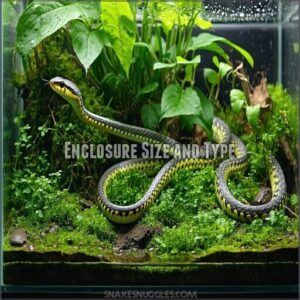 enclosure size and type