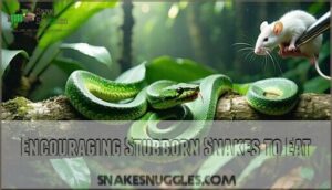 encouraging stubborn snakes to eat
