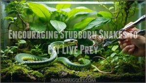 encouraging stubborn snakes to eat live prey