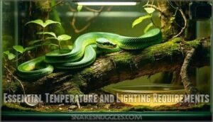 essential temperature and lighting requirements