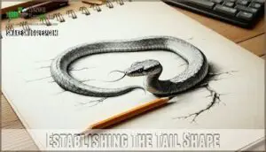 establishing the tail shape