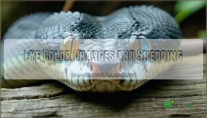 eye color changes and shedding